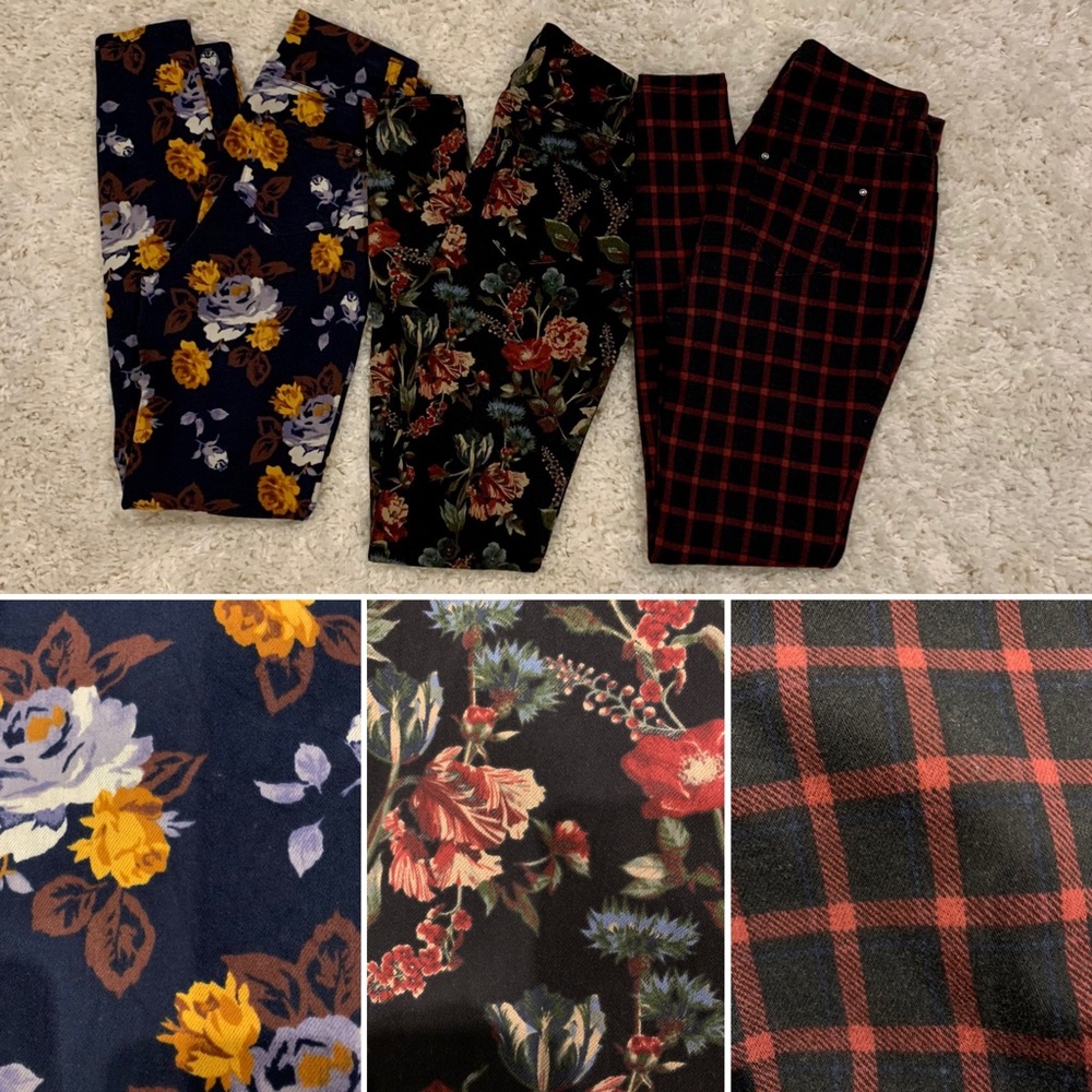 3 pairs of jeggings (S/XS)